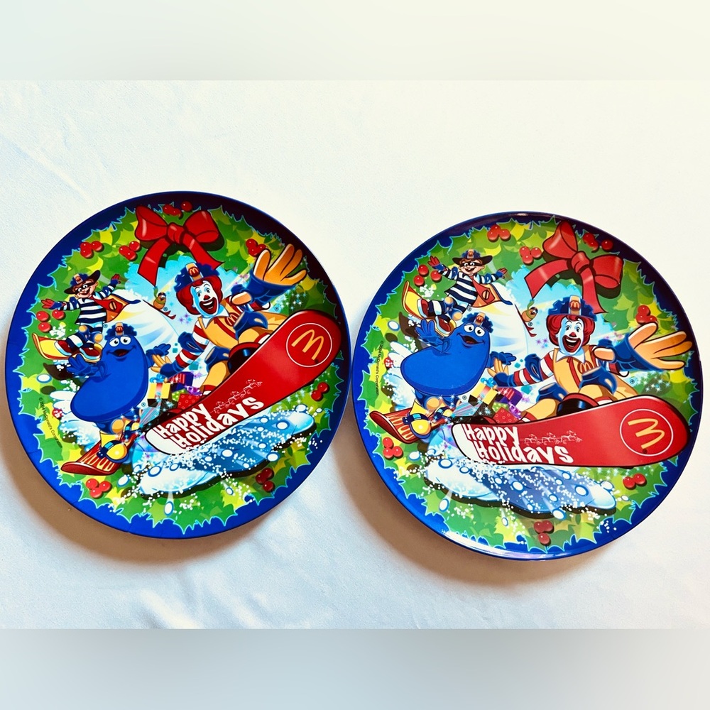 Ronald McDonalds Collectible Plates 2004 Happy Happy Holidays 9-1/2" Sun Coast